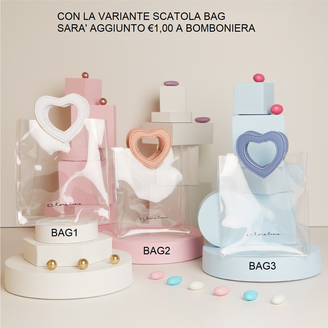 Bomboniera Claraluna Diffusore con decoro cuore rosa con kit essenza 25023R